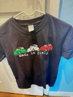ME Makeover Essentials Black Tee with Green, White, and Red Accents